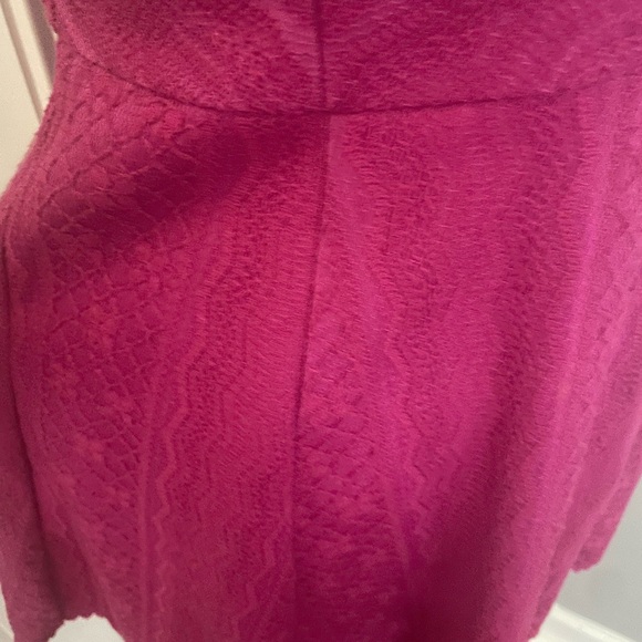 Free People MiniDress Zip back V-neck pink size XS size 4 - Picture 12 of 16